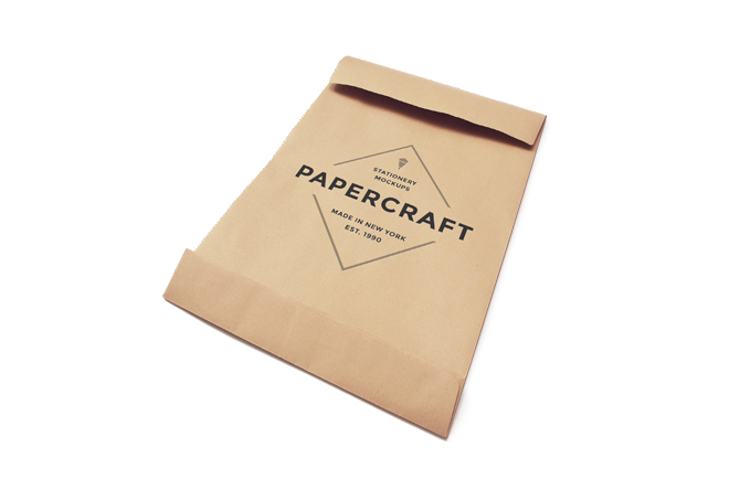 mockup de bolsa de papel